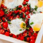 Baked Eggs on Roasted Cherry Tomatoes Recipe