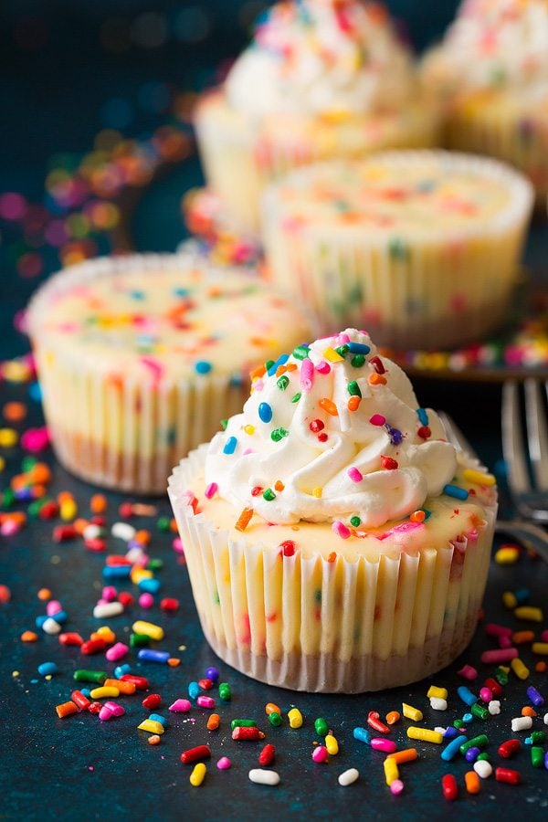 funfetti mini cheesecakes recipe