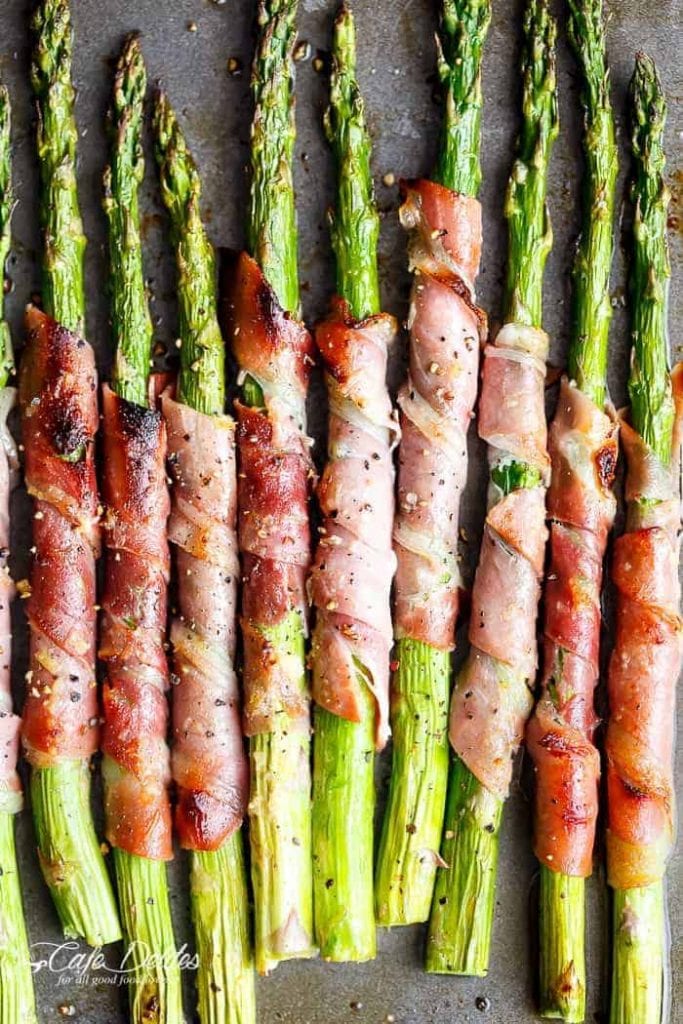 garlic butter prosciutto wrapped asparagus recipe