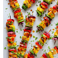 Rainbow Hawaiian Chicken Kabobs Recipe