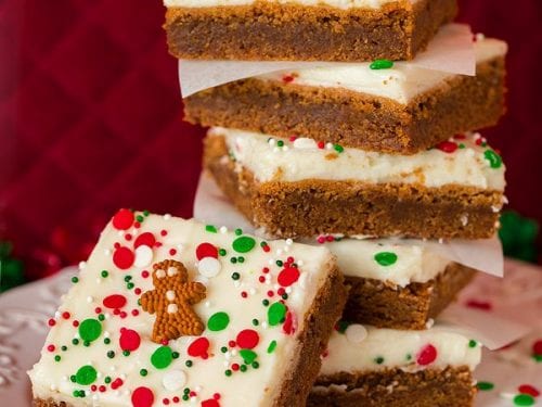 gingerbread bars with cream cheese frosting recipe