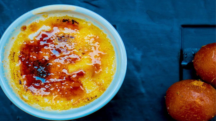 gulab jamun brûlée recipe