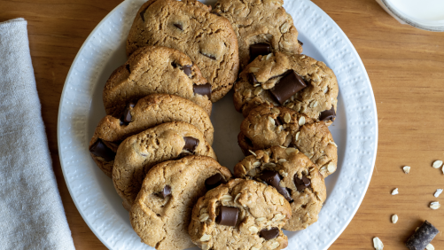 healthy pb&o chocolate chip cookies recipe