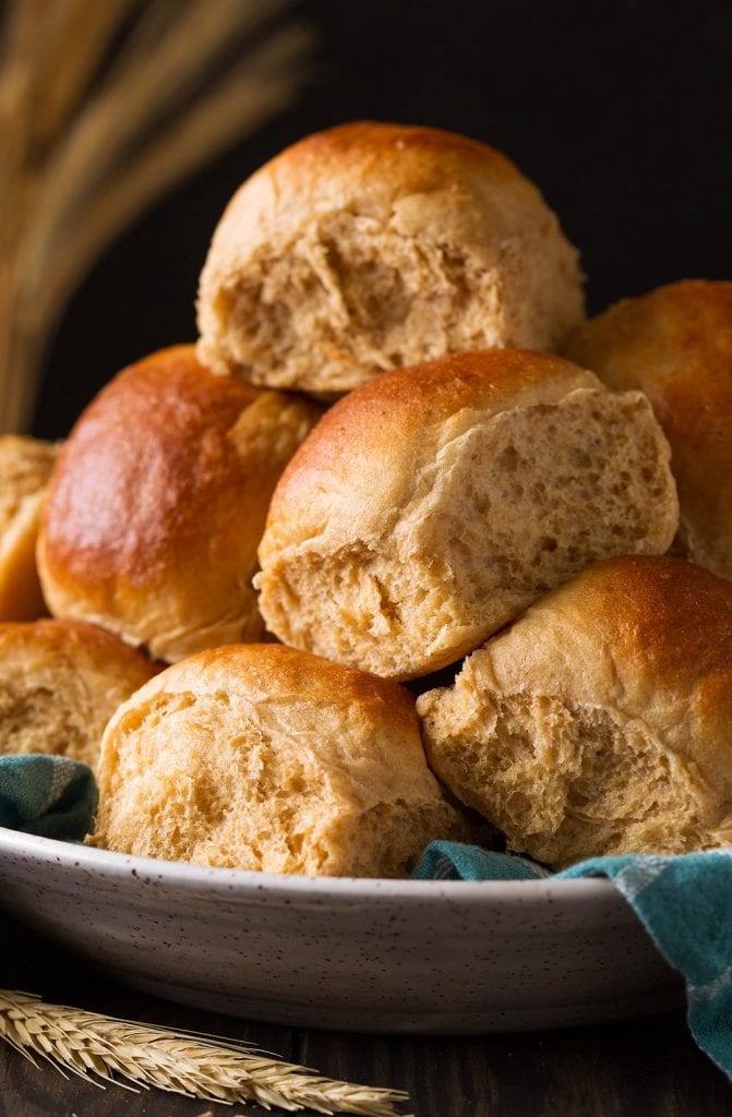 honey whole wheat rolls recipe