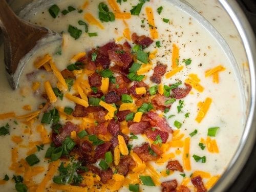 instant pot creamy potato soup recipe