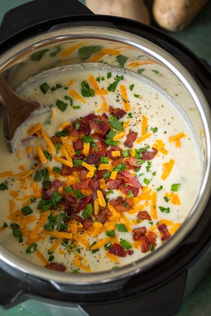 instant pot creamy potato soup recipe