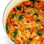 italian orzo spinach soup recipe