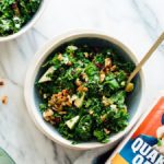 kale, apple & goat cheese salad with granola “croutons” recipe