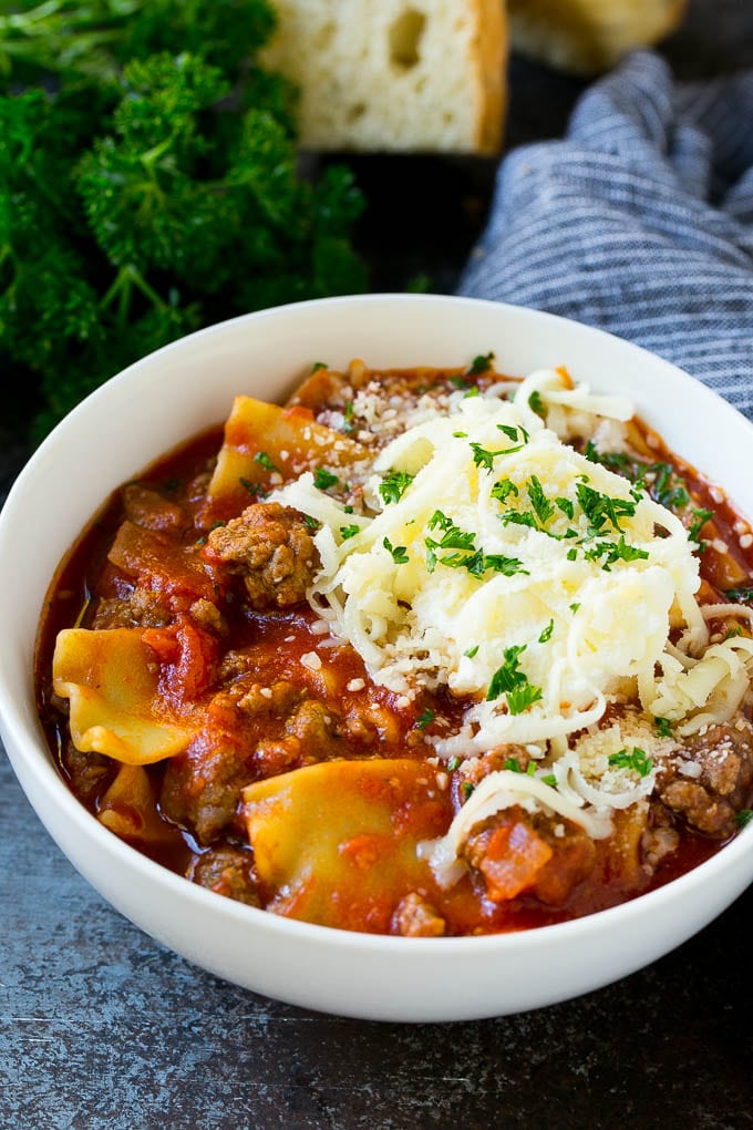 lasagna soup recipe