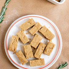 lemon, rosemary and olive oil shortbread recipe