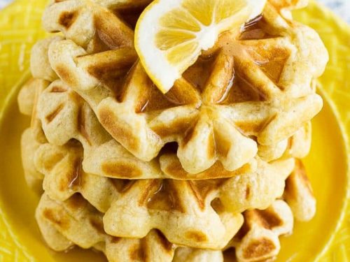 lemon sour cream waffles recipe