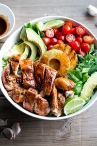 lime and garlic barbecue chicken salad recipe