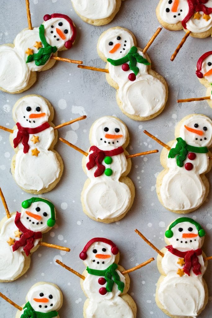 lofthouse style snowman sugar cookies recipe