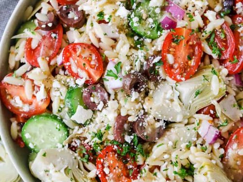 mediterranean orzo pasta salad recipe