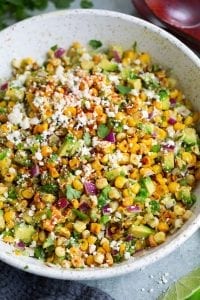 mexican street corn salad with avocado recipe
