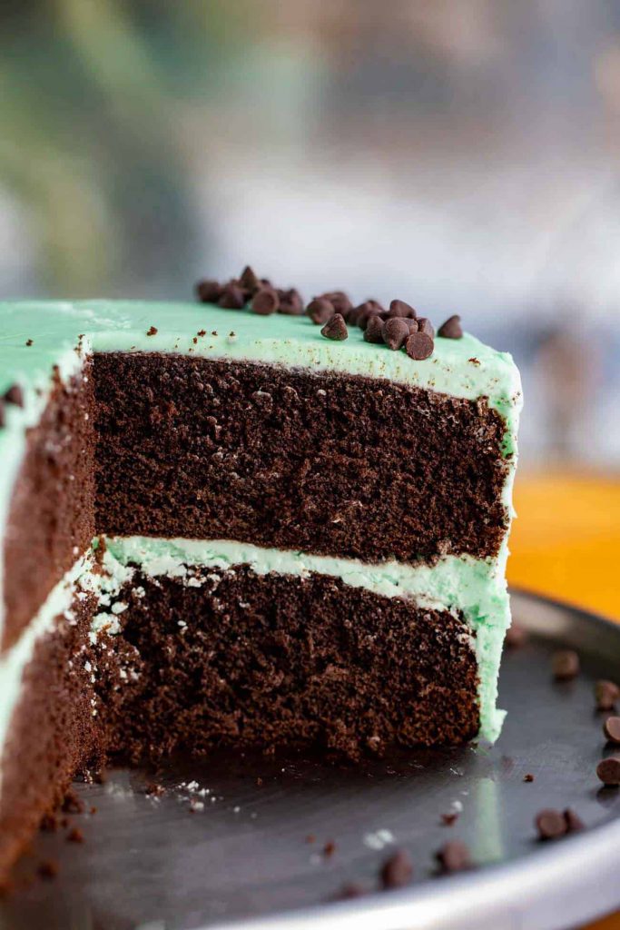 mint chocolate cake (grasshopper cake) recipe