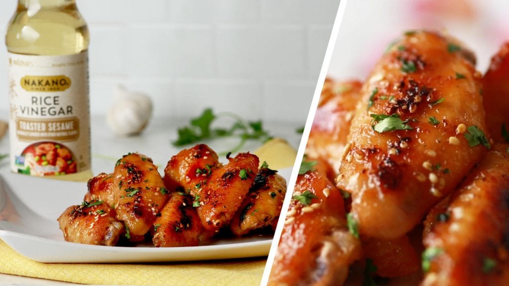 miso-glazed sesame chicken wings recipe