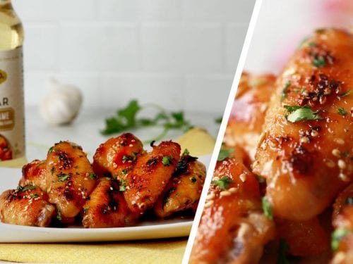 miso-glazed sesame chicken wings recipe