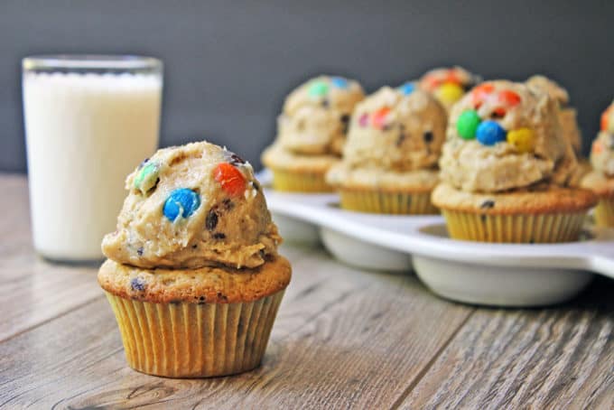 monster cookie dough cupcakes recipe