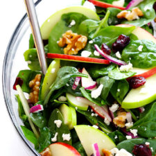 my favorite apple spinach salad recipe