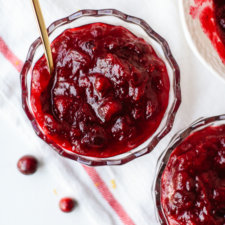 naturally sweetened cranberry sauce recipe