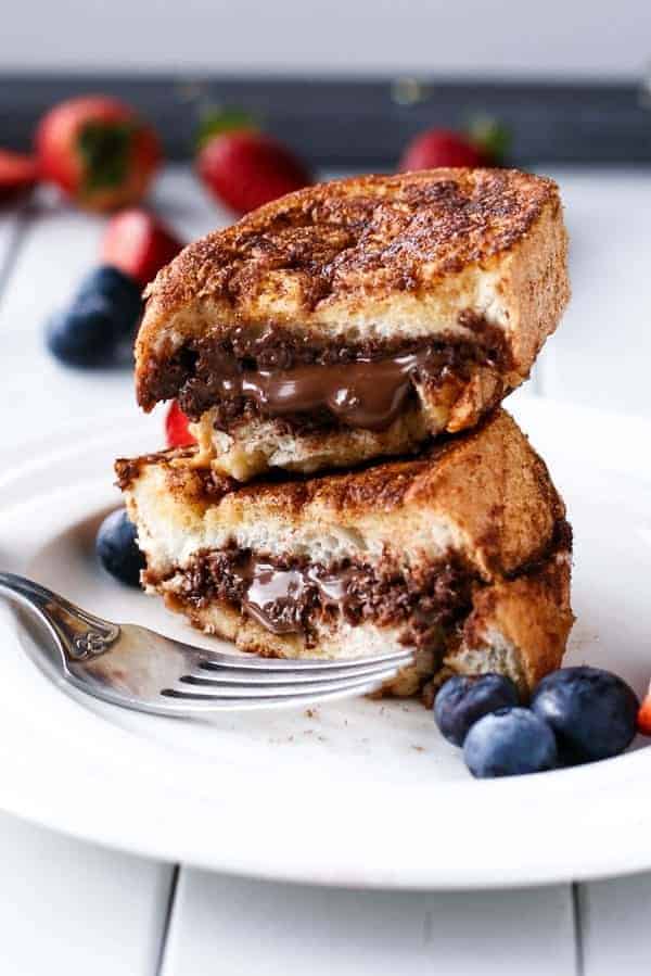 nutella stuffed churro french toast recipe