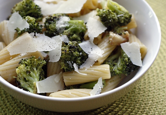 pasta with roasted broccoli, garlic and oil recipe