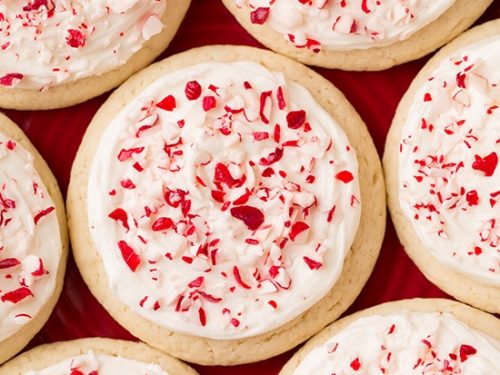 peppermint sugar cookies with cream cheese frosting recipe
