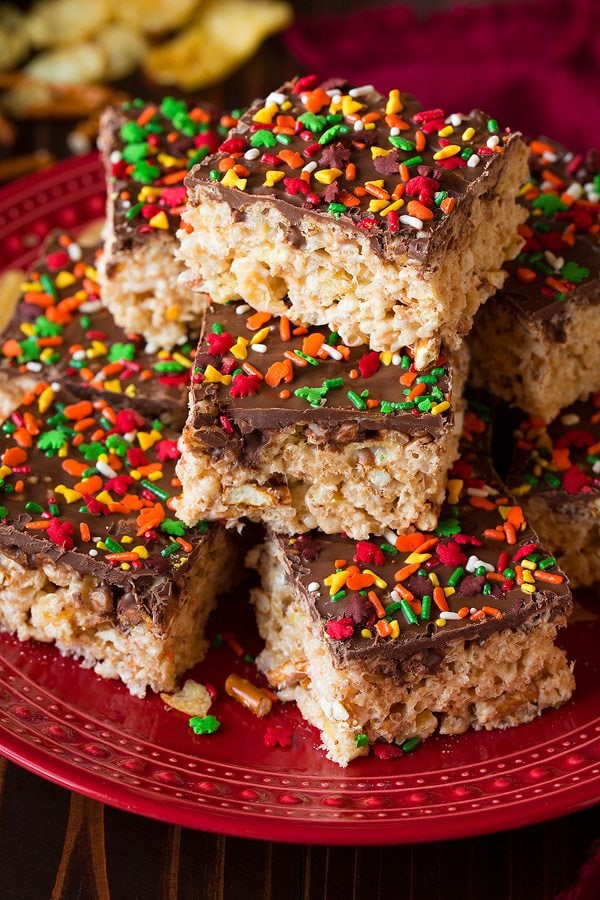 pretzel kettle chip and chocolate rice krispie treats recipe