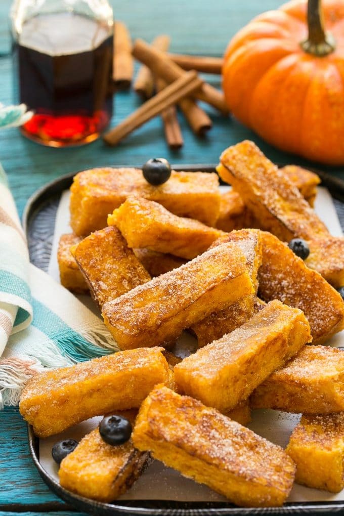 pumpkin churro french toast sticks recipe