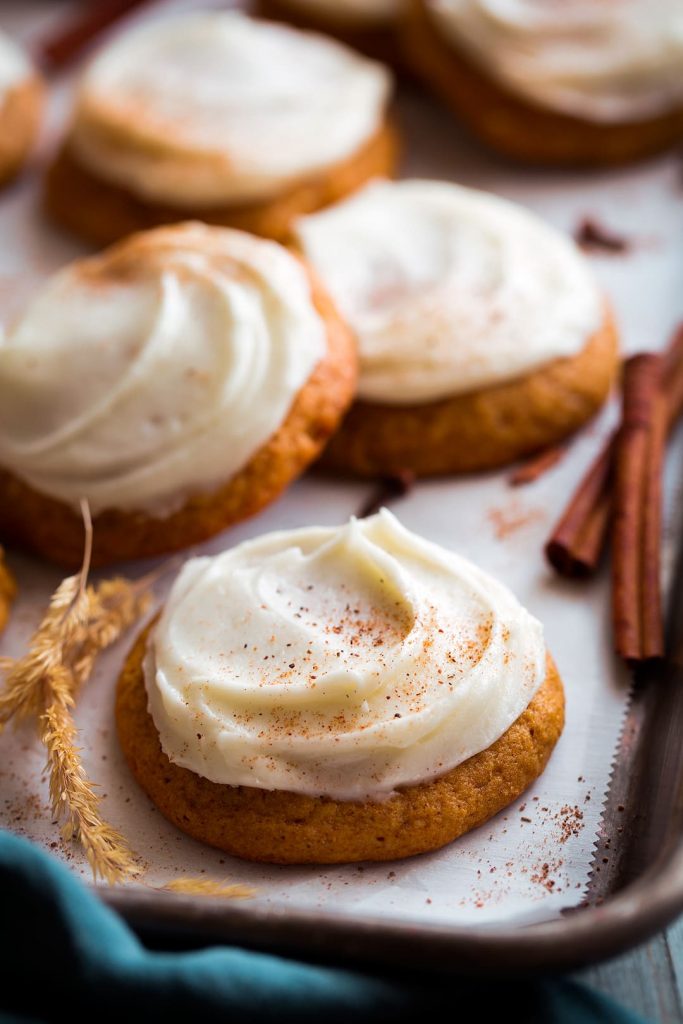 pumpkin cookies with cream cheese frosting recipe