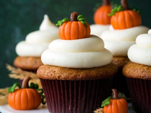 pumpkin cupcakes with cream cheese frosting recipe