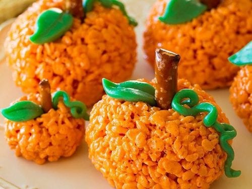 pumpkin rice krispies treats recipe