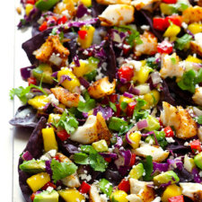 rainbow fish taco nachos recipe