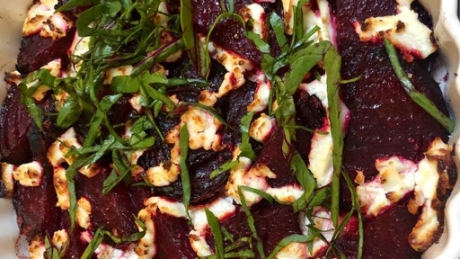 roasted beet and goat cheese rose recipe