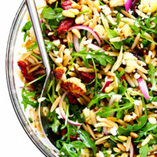 roasted cauliflower orzo salad recipe