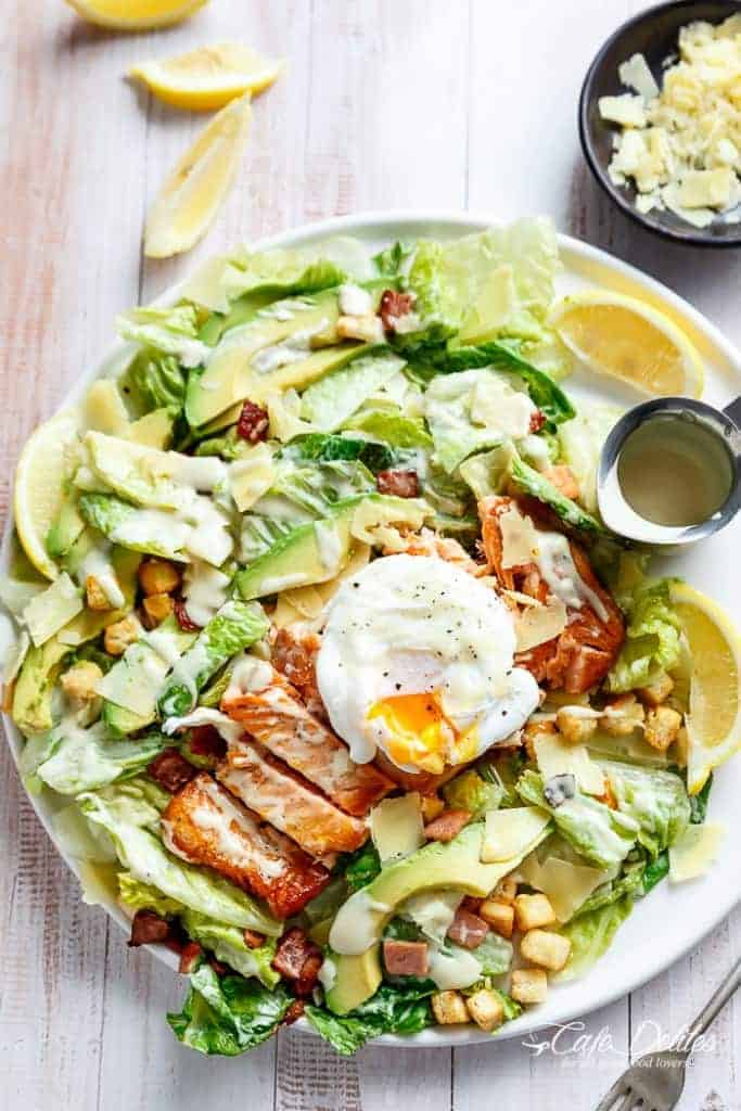 salmon and avocado caesar salad recipe