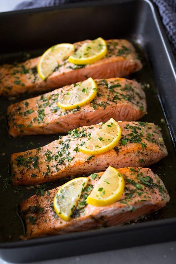 salmon roasted in butter recipe