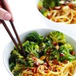 sesame noodles with broccoli and almonds recipe
