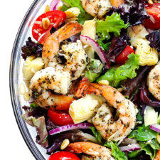 shrimp and artichoke green salad recipe
