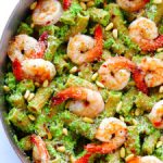 shrimp pasta with broccoli pesto recipe