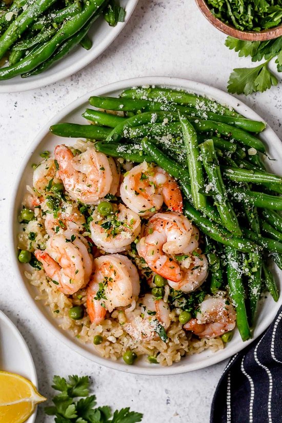 shrimp, peas and rice recipe