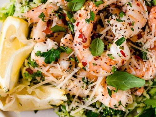 shrimp scampi with broccoli orzo recipe