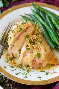 skillet chicken cordon bleu with creamy dijon sauce recipe