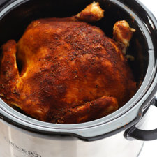 slow cooker rotisserie chicken recipe