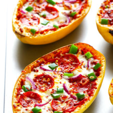 spaghetti squash pizza boats recipe