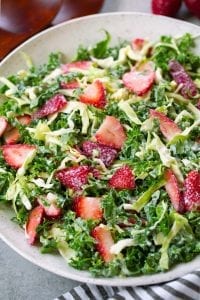 Strawberry Kale Coleslaw Recipe
