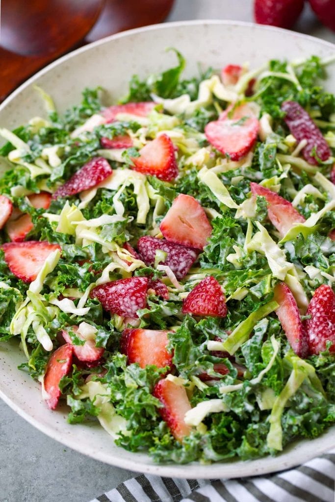 strawberry kale coleslaw recipe