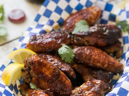 sweet and tangy baked wings recipe