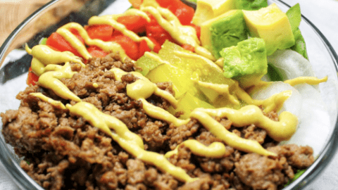 Low-Carb Burger Bowl Recipe